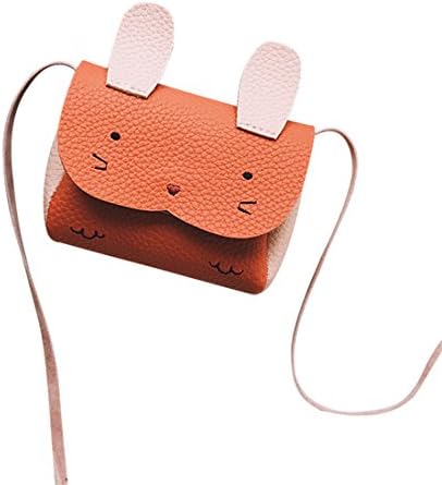 Womens Shoulder Bag,Moonuy,Girl Cute Animal Fresh Style Casual Leather Coin Bag Phone Bag Handbags Female Single Shoulder Travel School Backpacks Cardbags Hand Crossbody Bag Wallet For ladies (Orange)