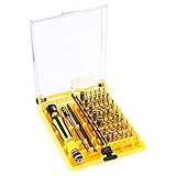 Weinhsl Schraubendreher-Set Reparatur-Werkzeug-Kit 45 In 1 Professionelles Multifunktionsgerät Für Iphone Zerlegen Montieren - Gelb