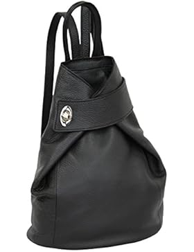 AMBRA Moda echt Leder Damenrucksack CityRucksack DayPack GL014