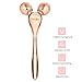 Produktbild 3D Gesicht Massage Roller, Ymiko Gesichtsroller, Gesicht Massagegerät Massageroller für Gesicht, Körper, Brust, Rücken, Arme, Taille, Bein, Hals, Roller-Rose Gold