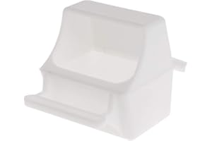 luosh Bird Feeder Cage Hanging Dish Feeder Dispenser Anti Splash Feeding Bowl Box Splash Proof Drinker Supplies for Parrot Pigeon Budgie Equipment Plastic Drink Water