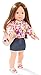 Produktbild Götz 1590382 Precious Day Girls Elisabeth Ponpon Puppe - 46 cm große Stehpuppe, braune lange Haare und braunen Schlafaugen - 8-teiliges Set mit DVD