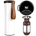 Produktbild Kiss Kiss Fish Thermobecher, Kaffeebecher to go, Intelligente Thermosflasche, 430ml Touch Interaktive Edelstahl Trinkflasche mit OLED Temperaturanzeige einschließlich Kaffeefilter(Weiße)