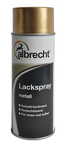 Albrecht Lackspray Metall goldeffekt 400 ml, gold, 3400405320140500400