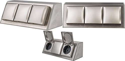 Preisvergleich Produktbild Unterbau- / Aufbausteckdose Ausführung: 3-fach