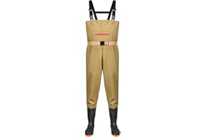 ENEN Vadeadores de Pesca Transpirables Hombre y Mujer, Pantalones Impermeables en el Pecho Ave Zancuda de Pesca, Tirantes Ajustables, Pantalones de Vadeo de PVC