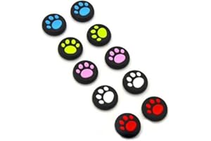 PERFECT PART Analog Silicone Thumb Stick Grips Cap Joystick ThumbSticks Caps Cover for PS4 PS3 Xbox One Xbox 360 PS2 Game Controllers (5 Colors)
