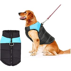 Shinmax Pequeña Capa de la Chaqueta del Perro a Prueba de Agua, la Lana Forrada para el Calor, Protector de Pecho Puffer Perro de Animal Doméstico del Perrito del Chaleco para el Otoño Invierno