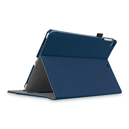 Fintie iPad 9.7 Zoll 2017 / iPad Air 2 / iPad Air Hülle – [Eckenschutz] Multi-Winkel Betrachtung Folio Stand Schutzhülle Cover Case Tasche mit Dokumentschlitze, Standfunktion, Auto Wake / Sleep für Apple iPad 2017 Neue Modell 9.7″ Retina Display Tablet, iPad Air 1/2, Marineblau - 7