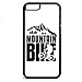 Produktbild Smartcover Case Mountain Bike black z.B. für Iphone 5 / 5S, Iphone 6 / 6S, Samsung S6 und S6 EDGE mit griffigem Gummirand und coolem Print, Smartphone Hülle:Iphone 6 / 6S schwarz
