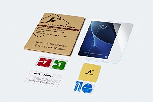 Forefront Cases® [HD KLARHEIT] Gehärtetes Glas Bildschirm Schutz Protektor Folie für Samsung Galaxy Tab A 10.1 SM-T580 [ULTRA DÜNN nur 0.3mm] – 2ER PACK - 7