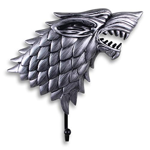 molezu Gancio Decorativo a Forma di Testa di Lupo Destra