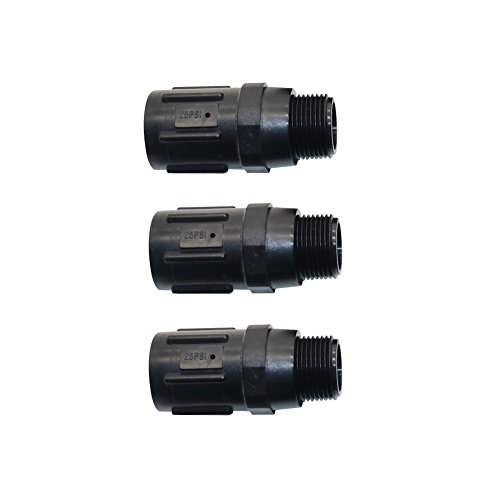 'adhere to Fly 3 pieza Preset de regulador de presión de 3/4 FHT X MHT Conector de manguera Reduce el agua entrante Impresión