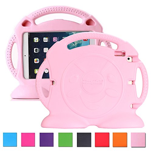 iPad Air 2 Schale, iPad Air 2 Cover, DeeMall Shock Proof Convertible Handle mit Kickstand Kinder freundliches Schutz Fall for Apple iPad Air 2 /iPad 6 Tablet - Thomas Pink