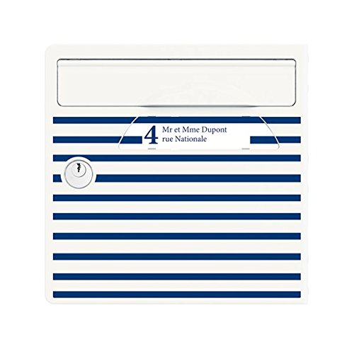 Preisvergleich Produktbild Signée SGP Glattkopf ALC Tür-Briefkasten, Bord de Mer, Weiß