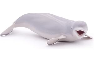 Papo Bailey Balena Beluga, Stampa Animalier, Colore Grigio Chiaro, 56012