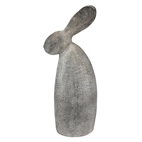 Design Toscano Hasenfigur Big Burly Bunny: Stan, das Häschen, grau, 30,5 x 20,5 x 71 cm, FU83242 - 3