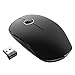 Price comparison product image Wireless Mouse, VicTsing 2.4G Slim Noiseless USB Laptop PC Computer Cordless Mouse Mice with Nano Receiver with Extra Long Range for Windows Mac Linux Vista Macbook, Super Energy Saving, Black+Silver