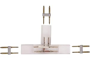 XUNATA Connettori T (2 pin) 220V LED Strip Light Accessori di installazione per linker a 3 vie- 12 mm, 3