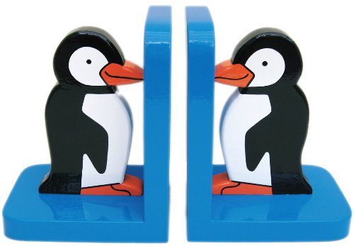 Penguin Wooden Bookends - Hand made in UK