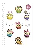  Collegetimer Cute Owls 2019/2020 - Eule - Schülerkalender A5 (15 x 21) - Ringbindung - Weekly - 224 Seiten - Terminplaner