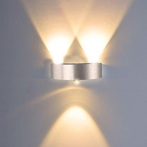 Midore Modern 9W Indoor Wall Lights, 3 LED Aluminum Up Down Wall Wash Sconces Lamp(Warm White)
