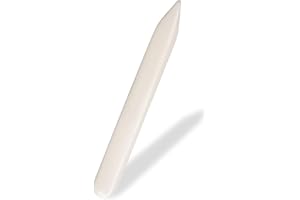 XUIGORT Knochen Ordner Papier, 2.4*20.5cm Falzbein für Papier, Kunststoff Knochen Buchbinderei Falten Rillwerkzeug, Bone Folder Tool, Faltstifte für Papierhandwerk Kartenherstellung Bastelbuch (Weiß)