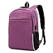 Produktbild Größere Kapazität 15,6-Zoll-Laptop-Rucksack Freizeit Anti Theft Business Reisetasche USB-Lade Rucksäcke Purple