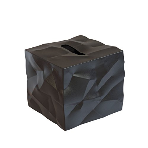 Essey 05302 Kosmetikbox, Wipy Cube, TPE, schwarz, 13 x 13 x 13 cm