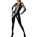 Produktbild 100% Latex Gummi Unisex schwarz Catsuit Reißverschluss vorne Frauen Body Sexy Fetisch Catsuit (XS(B84 W68 H86CM))