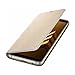 Price comparison product image Samsung Neon Flip Case with Illuminated Edge Notifications for Galaxy A8 (2018), Gold