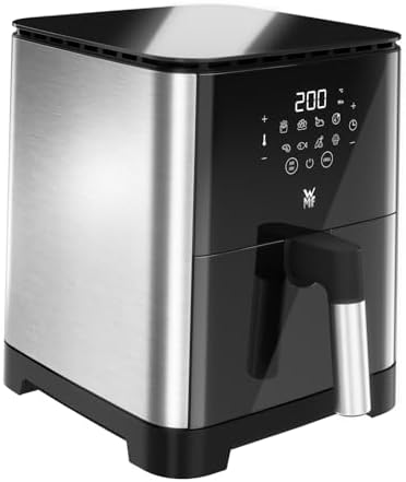 WMF Multi Tast Friggitrice ad Aria Calda, 1550 W, Capacità 1 kg, 8 Programmi Automatici, 99% di Olio in Meno, 5 Funzioni in 1, 4 l, nero