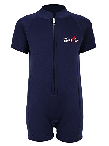 Two Bare Feet Classic Baby Wetsuit - Neoprene Swimsuit Ages 0 - 48 months (M (18-24 months), Navy)