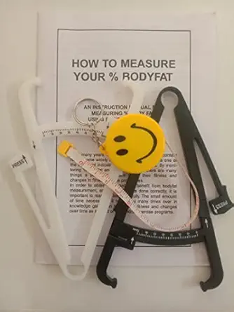 FLOVEIN SKINFOLD CALIPER (PACK OF 2 POCKET CALIPERS WITH MEASURING TAPE)