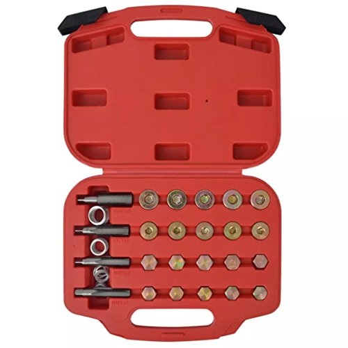 vidaXL lablassschraube Ölwanne Gewindereparatur-Satz 64tlg. Set M13 M15 M17 M20 210174 - 2