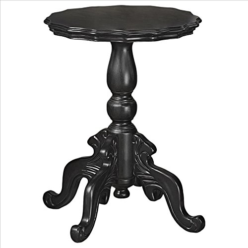 Design Toscano Queensdale Ebony Rococo Occasional Table
