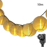 lampion lichterkette Energiesparend und umweltfreundlich: 2800-3000K warme Farbtemperatur. Reiner Kupferdraht ist recycelbar und strahlungsfrei.