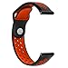 Produktbild Muium Für Huawei Uhr GT,Mode HR Armband Silikon Casual Sport Uhrenarmband Handgelenk Ersatzband Zubehör Kompatibel für Fitbit Inspire HR Uhr Schwarz (Kein Aktivitäts Tracker) (Rot)