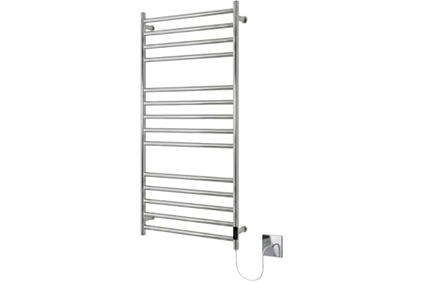 Manissa Siena elektrisk handdukstork i rostfritt stål H1000mm B500mm spegelblank finish elektrisk handduksvärmare