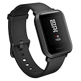 AMAZFIT Bip Smart Watch Huami Bit Pace Lite Gioventù con GPS, Frequenza cardiaca, Sport e Tracker Fitness, IP68 Impermeabile, Standby 45 giorni-Nero