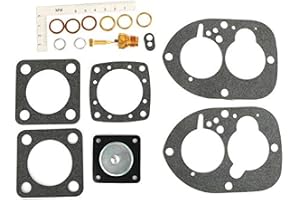 LIQIANG Förgasarkit passar kompatibel med Volvo Penta SOLEX 44 PA-1 INBOARD MARINE 856471 856472 T3 reparationssats i metall