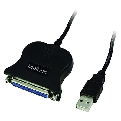 LogiLink UA0054A Adaptateur USB 2.0 vers Parallèle 1,50 m Noir