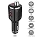 Produktbild FM Transmitter, Webat Wireless FM-Radio-Adapter,  Dual USB Car Charger 5V/2,4A Freisprecheinrichtung Car Kit mit LED-Display für iPhone /iPad/ iPod/Tablet und Android-Geräte