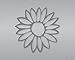 Produktbild Flower Laptop Tablet Notebook Car Vinyl Decal Sticker - Charcoal Gray