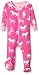 Hatley Baby Girls 0-24m Infant Footed Coverall Classic Horses Footies, Pink, 3-6 Months