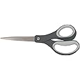 Fiskars 01-005409 Softgrip Titanium Adult Scissors, 8 Inch, Gray