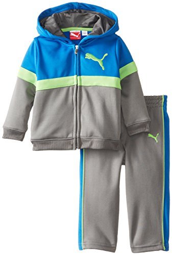 PUMA - Kids Baby Boys Infant PUMA Sport Fleece, Quiet Shade, 12 Months Color: Quiet Shade Size: 12 Months (Baby/Babe/Infant - Little ones)