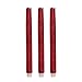 Produktbild Led Tapered Kerzen Flammenlose Kerzen Batterie Kerzen mit Timer und Batterie betrieben, 9 Zoll (23cm), Red Glitter Funken, Pack 3