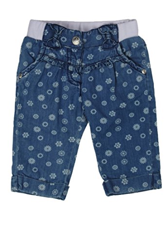 Kanz Baby-Girls 1512164 Polka Dot Jeans, Blue (Light Blue Denim/Blue 0014), 0-3 Months (Manufacturer Size: 56)