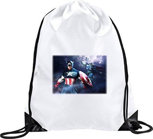 Captain America and Thor Sportsbag - Water Repellent Drawstring bag, perfect as a gym bag, PE bag, swimming bag, beach bag etc